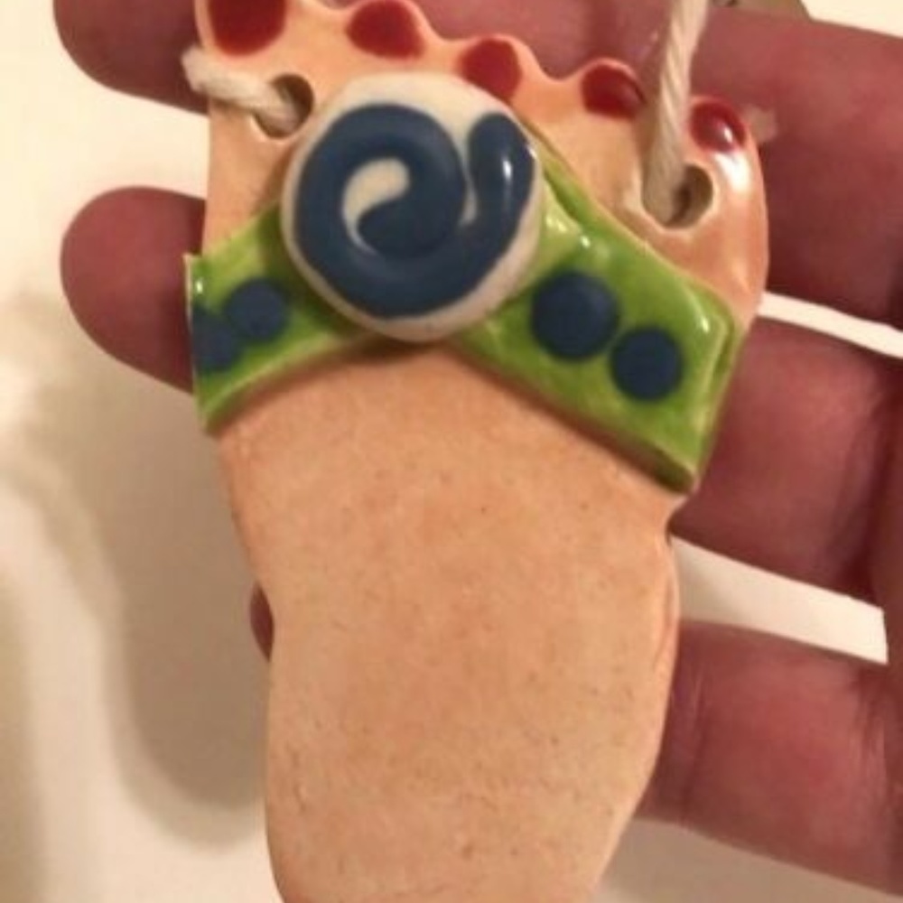 Flip Flop Ornament Christmas Wall Hanger New Beach